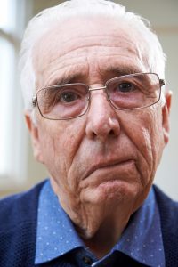 Portrait of a senior man suffering from stroke