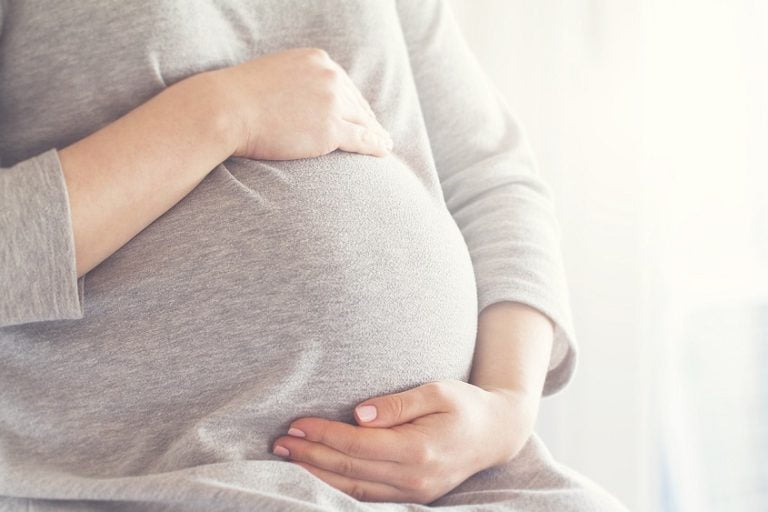 A pregnant woman