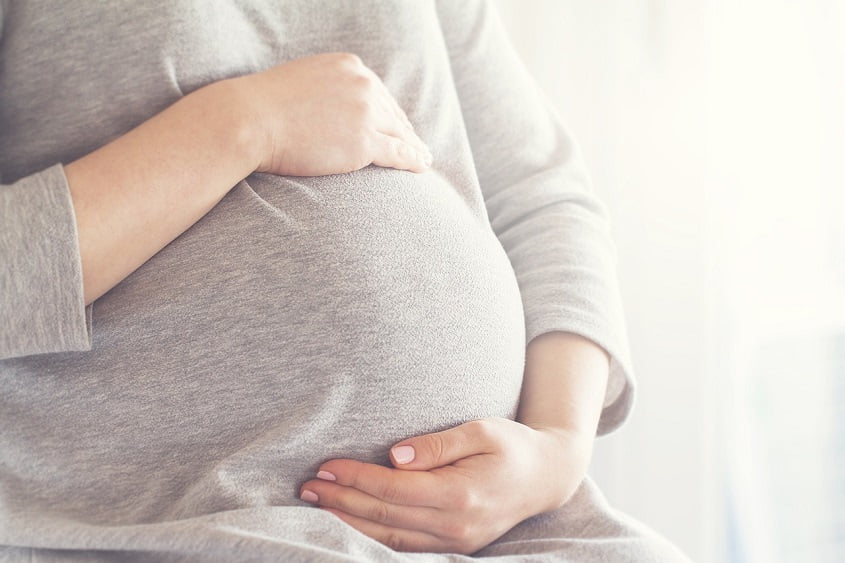 A pregnant woman