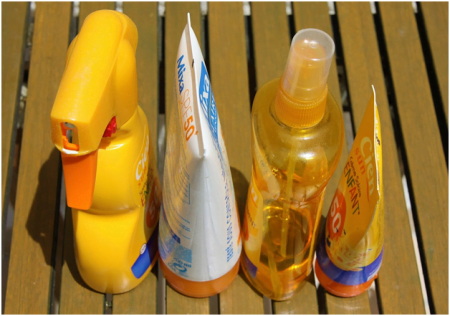 Bottle of Sunscreen