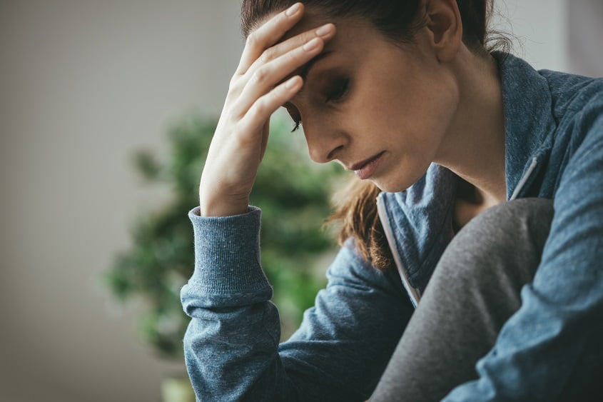 Sad Depressed Woman