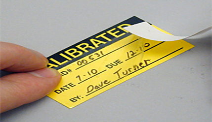 calibration sticker