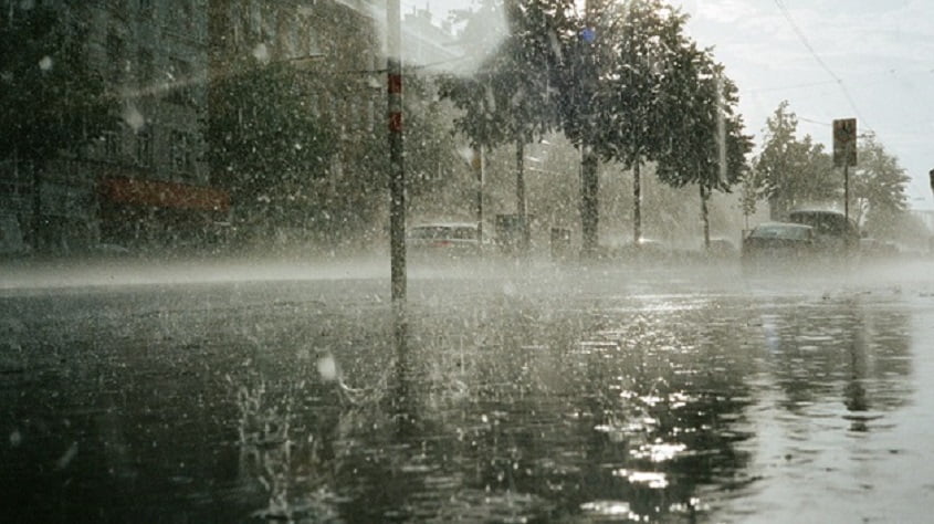 City During Rainy Season