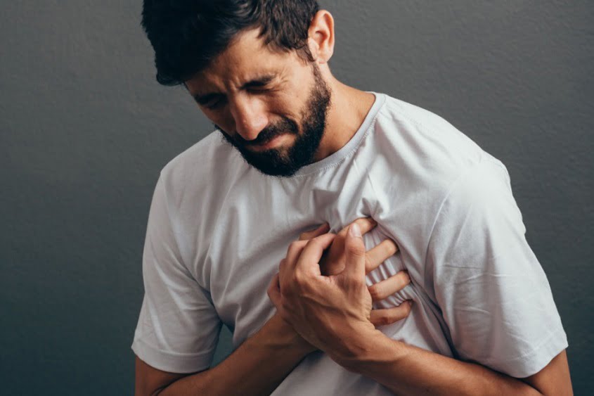 Man with heart attack