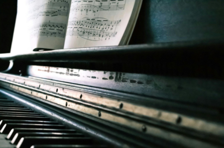 Classical music orchestra meeting with arts management team