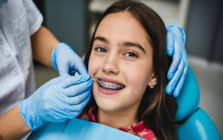 Dentist using digital smile design technology to create a natural-looking cosmetic dental treatment plan.