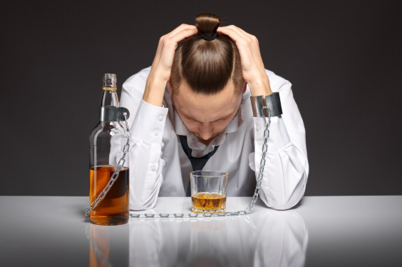 Person in a medical detox facility receiving support during alcohol withdrawal and recovery treatment