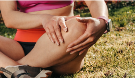 Active adult stretching outdoors to improve flexibility and maintain mobility