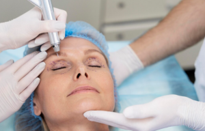 How to Know If You Need Eyelid Surgery: 7 Key Signs to Watch For Plastic surgeon performing on a patient with drooping eyelids, blepharoplasty treatment options.
