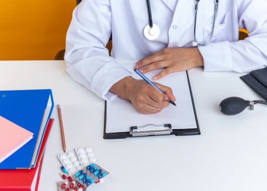 reviewing patient records related to a medical misdiagnosis case.