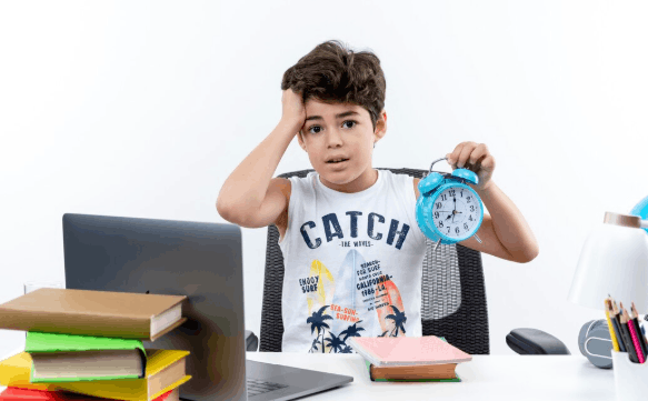 Child with ADHD struggling with attention and daily routines