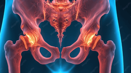 Hip Osteoarthritis: Symptoms, Non-Surgical Options and When Hip Replacement Becomes the Right Choice Hip joint cartilage loss and bone changes caused by osteoarthritis.