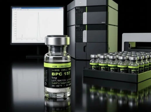 HPLC chromatogram used for peptide purity testing