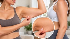 What Are Ozempic Arms? Causes, Prevention, and Treatment Options Illustration showing loose upper-arm skin after significant weight loss