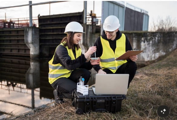 Portable water sampling equipment used for environmental water quality monitoring